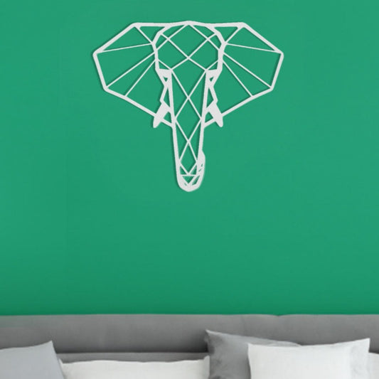 Geometric Elephant - Steel Sign