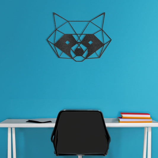 Geometric Raccoon - Steel Sign