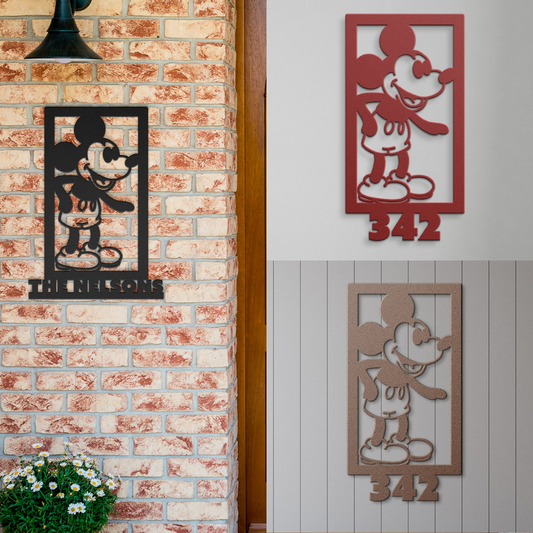 Steamboat Willie Vertical Square - Steel Art