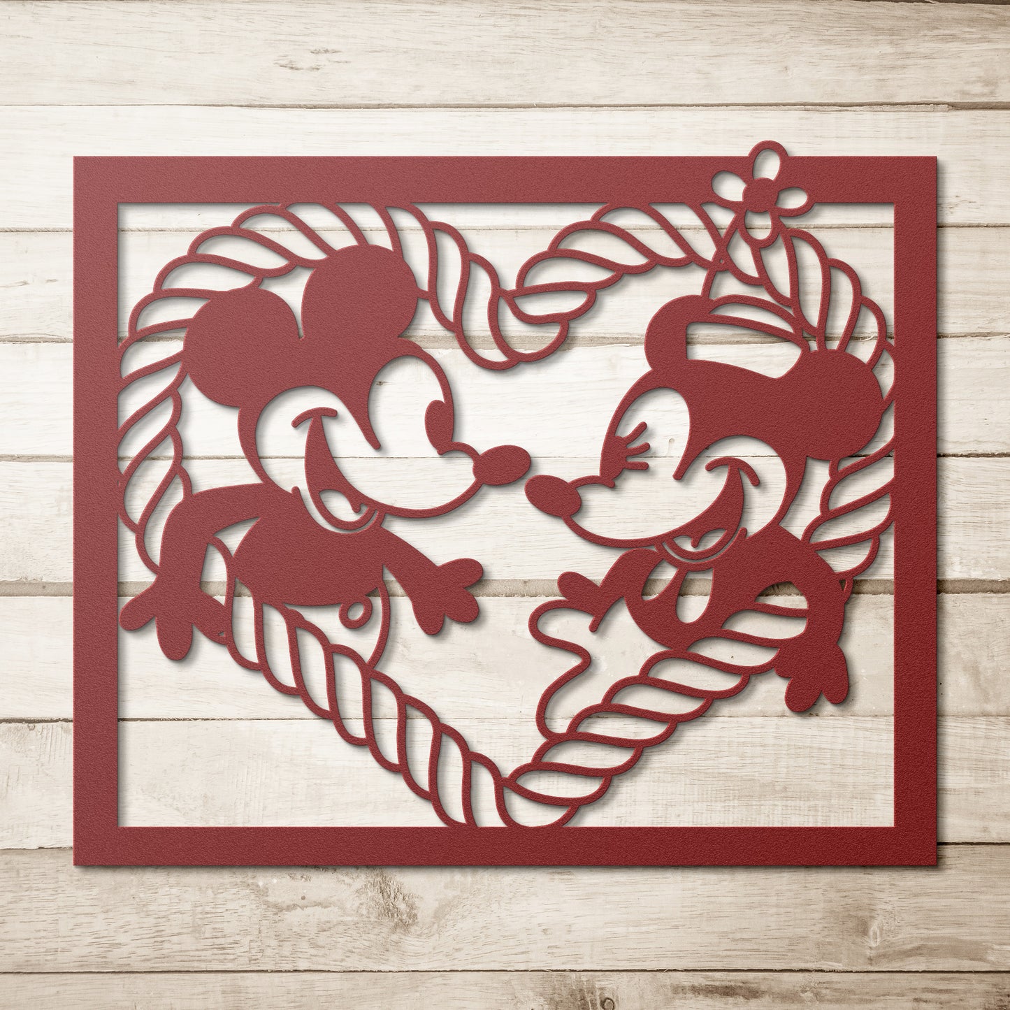 Steamboat Willie Heart - Steel Art